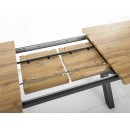 Стол обеденный SIGNAL XAVIERO II дуб артизан/черный 160-240/90